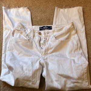 Hollister White Distressed Jeans